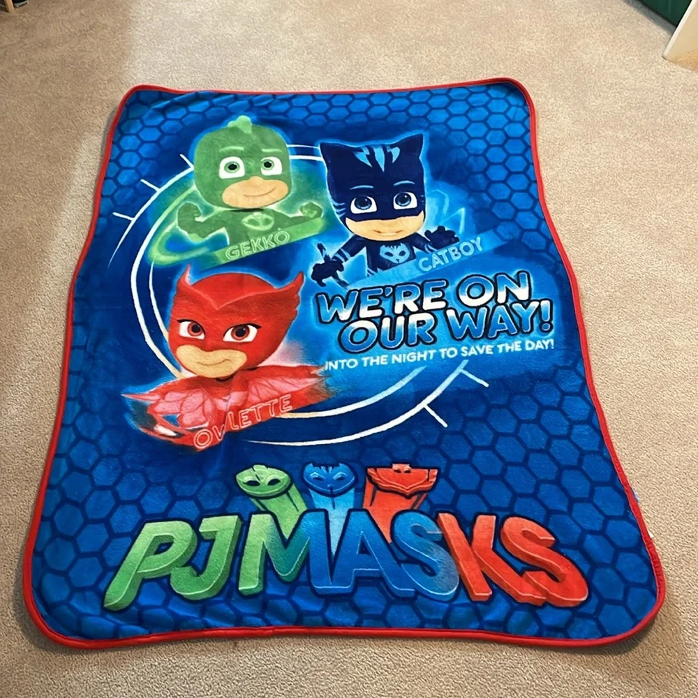 PJ Mask Kids Fleece Blanket. Great Condition.